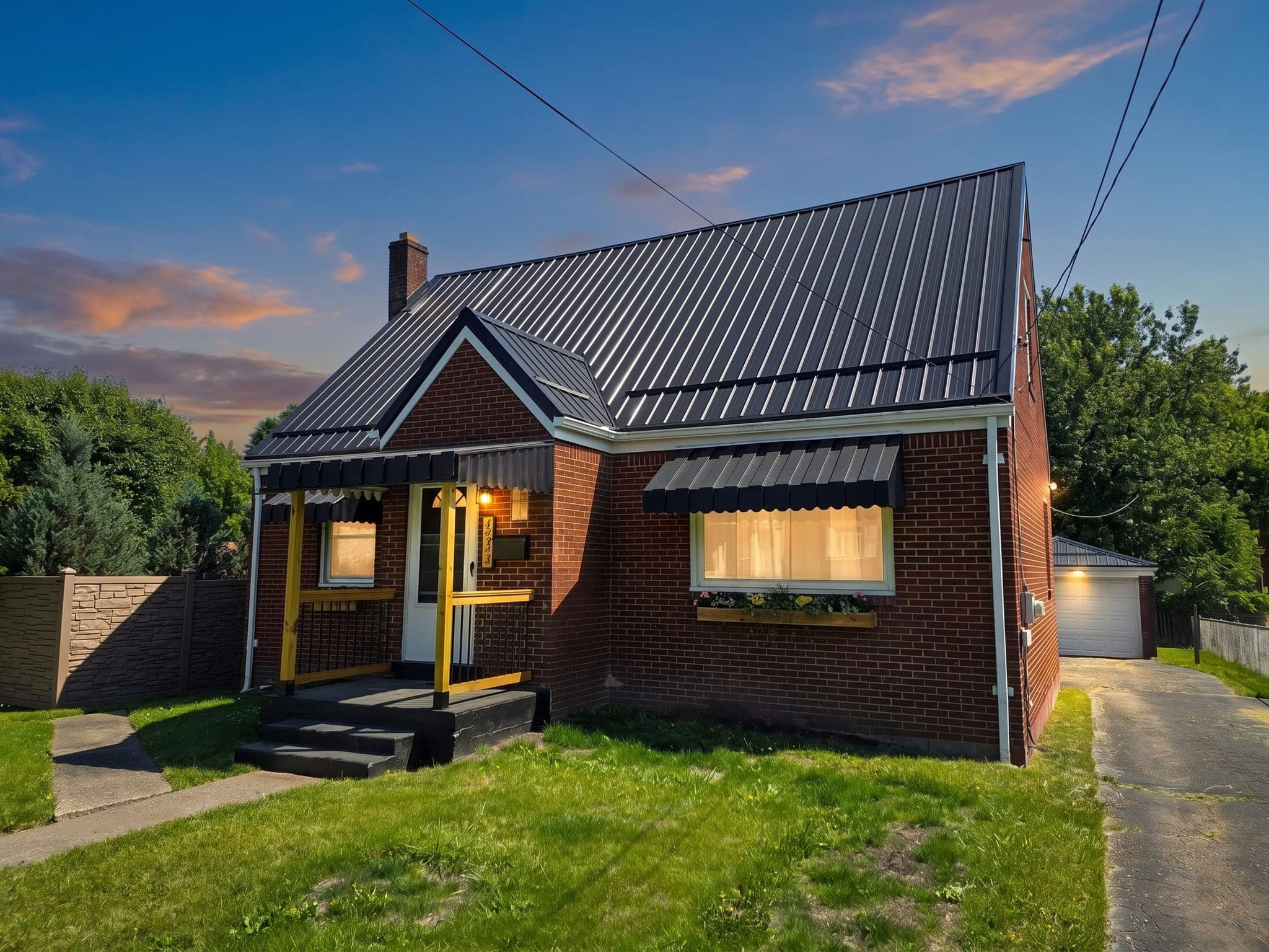 Same listing exterior converted to virtual twilight in the Studio